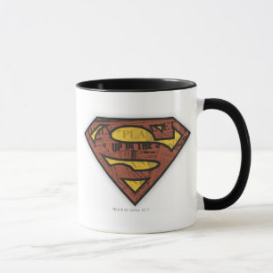 Superman S-Shield   Logo in der Zeitung Tasse