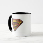 Superman S-Shield | Logo in der Zeitung Tasse (Vorderseite Links)