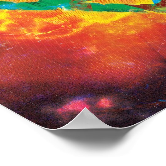 Superman S-Shield | Logo mit Friedensstempel Poster (Ecke)