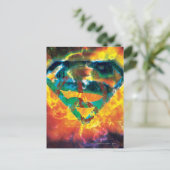 Superman S-Shield | Logo mit Friedensstempel Postkarte (Stehend Vorderseite)
