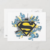 Superman S-Shield | Logos für Ketten Postkarte (Vorne/Hinten)