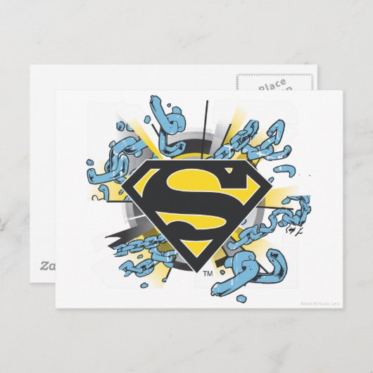 Superman S-Shield | Logos für Ketten Postkarte (Vorne/Hinten)
