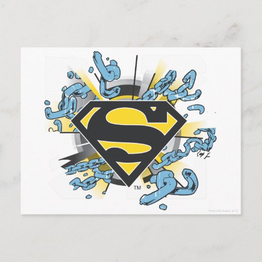 Superman S-Shield | Logos für Ketten Postkarte (Vorderseite)