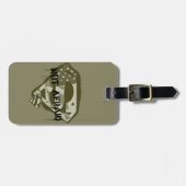Superman S-Shield | Not Afraid - US Camo Logo Gepäckanhänger (Vorderseite horizontal)