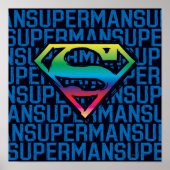 Superman S-Shield | Rainbow-Logo Poster (Vorne)