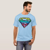 Superman S-Shield | Rainbow-Logo T-Shirt (Vorne ganz)