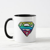 Superman S-Shield | Rainbow-Logo Tasse (Links)