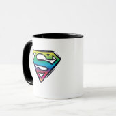 Superman S-Shield | Rainbow-Logo Tasse (Vorderseite Links)