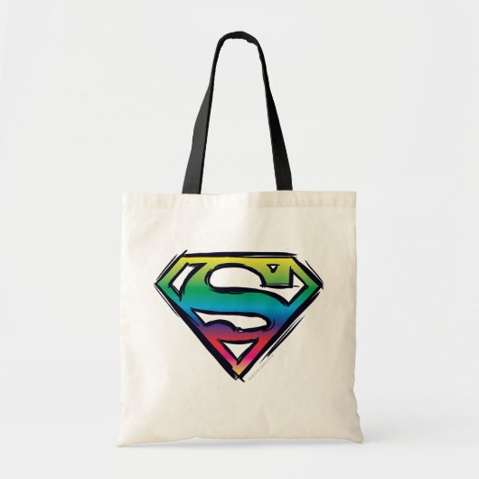 Superman S-Shield | Rainbow-Logo Tragetasche (Vorne)