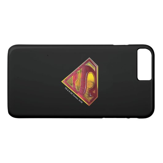 Superman S-Shield | Reflektions-Logo Case-Mate iPhone Hülle (Rückseite (Horizontal))