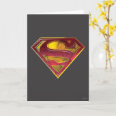 Superman S-Shield | Reflektions-Logo Karte (Gelbe Blume)