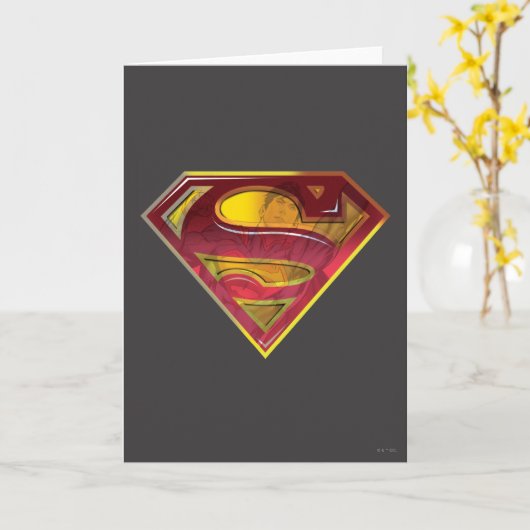 Superman S-Shield | Reflektions-Logo Karte (Gelbe Blume)