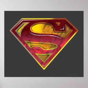 Superman S-Shield Reflektions-Logo Poster