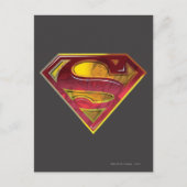 Superman S-Shield | Reflektions-Logo Postkarte (Vorderseite)