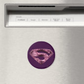 Superman S-Shield | Rosa-Star-Burst-Logo Magnet (In Situ (Geschirrspüler))