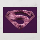 Superman S-Shield | Rosa-Star-Burst-Logo Postkarte (Vorderseite)