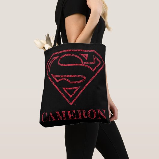 Superman S-Shield | Rote Kontur Tasche (Von Nahem)