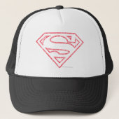 Superman S-Shield | Rote Kontur Truckerkappe (Vorderseite)
