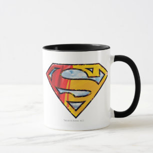 Superman S-Shield   Rote und orange Logo Tasse