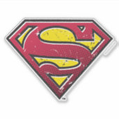 Superman S-Shield | Scratches Logo Aufkleber (Vorderseite)