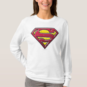 Superman S-Shield Scratches Logo T-Shirt