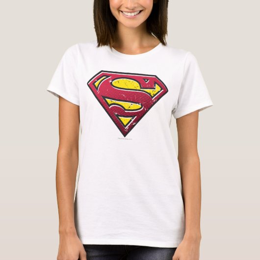 Superman S-Shield | Scratches Logo T-Shirt (Vorderseite)