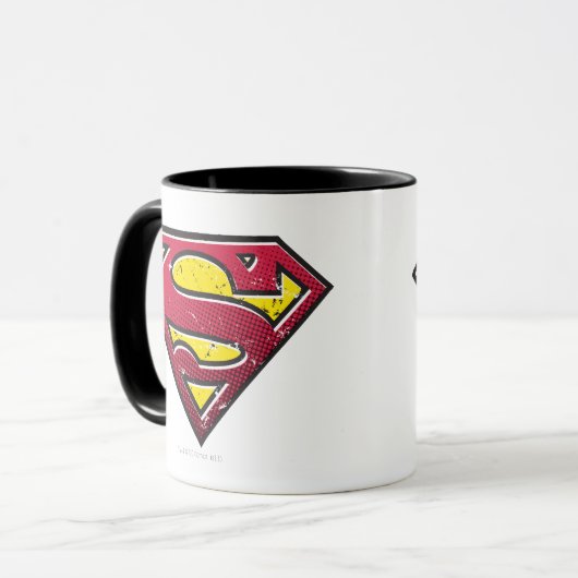 Superman S-Shield | Scratches Logo Tasse (Vorderseite Links)