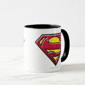 Superman S-Shield | Scratches Logo Tasse (VorderseiteRechts)
