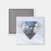 Superman S-Shield | Superman in S-Schild-Logo Magnet (Vorderseite/Rückseite)