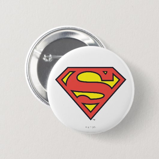 Superman S-Shield | Superman-Logo Button (Vorne & Hinten)