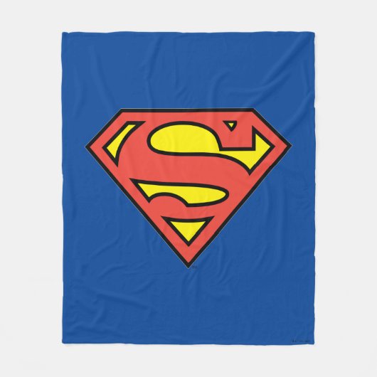 Superman S-Shield | Superman-Logo Fleecedecke (Vorderseite)