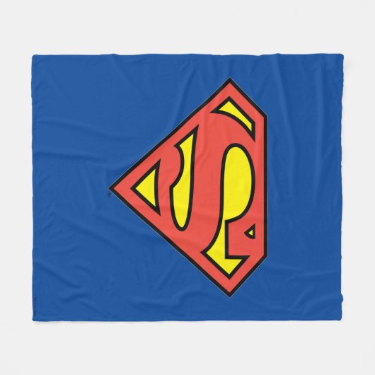 Superman S-Shield | Superman-Logo Fleecedecke (Vorderseite (Horizontal))