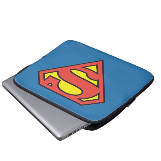 Superman S-Shield | Superman-Logo Laptopschutzhülle (Vorne Knopf)