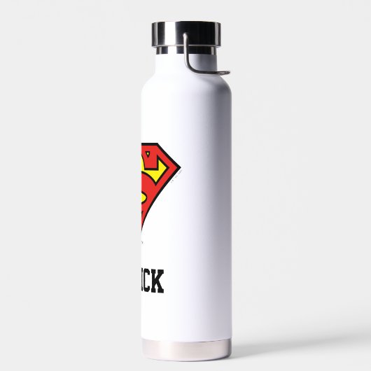 Superman S-Shield | Superman-Logo | Name hinzufüge Trinkflasche (Links)