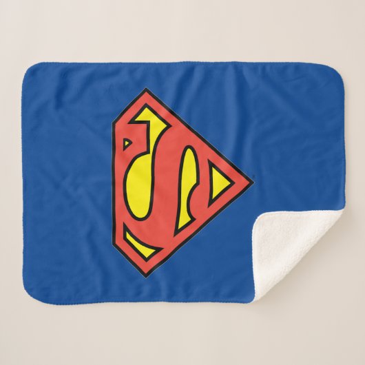 Superman S-Shield | Superman-Logo Sherpadecke (Vorderseite (Horizontal))