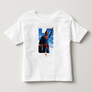Superman schaut Pose nach oben Kleinkind T-shirt
