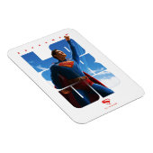 Superman schaut Pose nach oben Magnet (Rechte Seite)