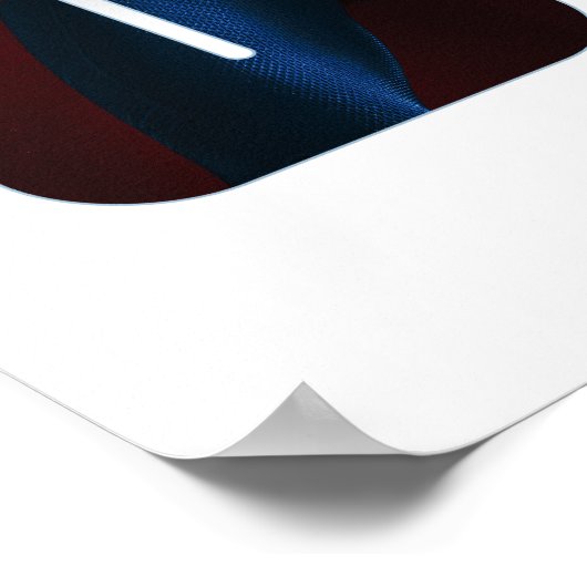 Superman schaut Pose nach oben Poster (Ecke)