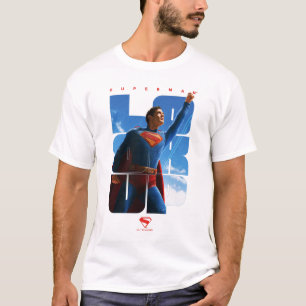 Superman schaut Pose nach oben T-Shirt