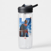 Superman schaut Pose nach oben Trinkflasche (Links)