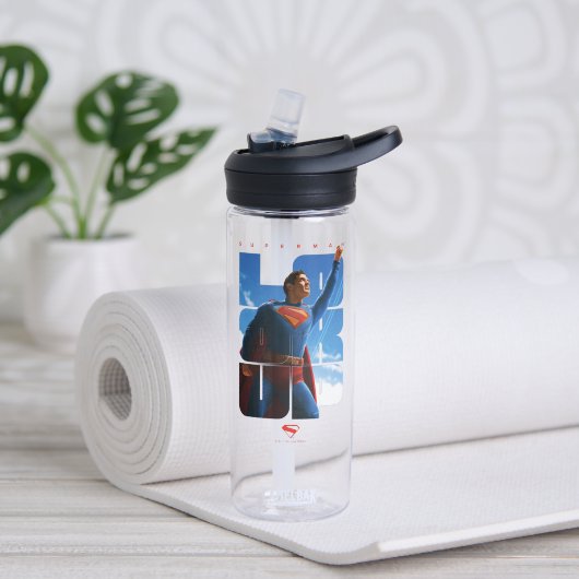 Superman schaut Pose nach oben Trinkflasche (Yoga)