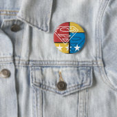 Superman Schild mit Sternen Button (Beispiel)