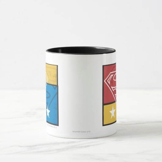 Superman Shield with Stars Tasse (Zentrum)