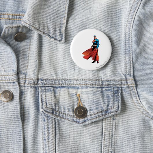 Superman sieht Front aus Button (Beispiel)