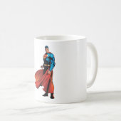 Superman sieht Front aus Kaffeetasse (VorderseiteRechts)