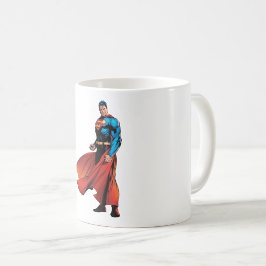 Superman sieht Front aus Kaffeetasse (VorderseiteRechts)