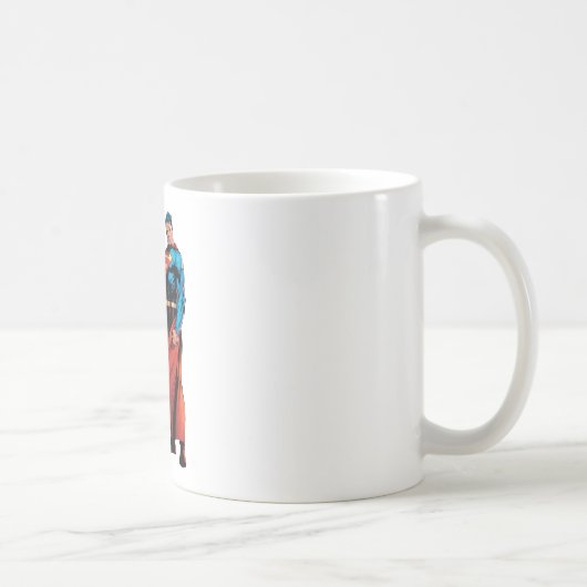 Superman sieht Front aus Kaffeetasse (Rechts)