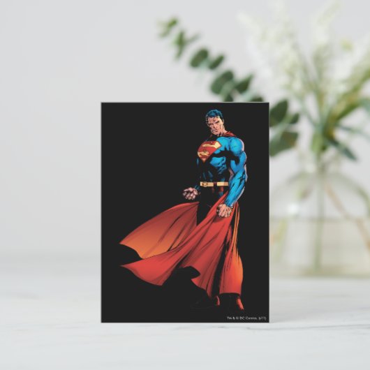 Superman sieht Front aus Postkarte (Stehend Vorderseite)