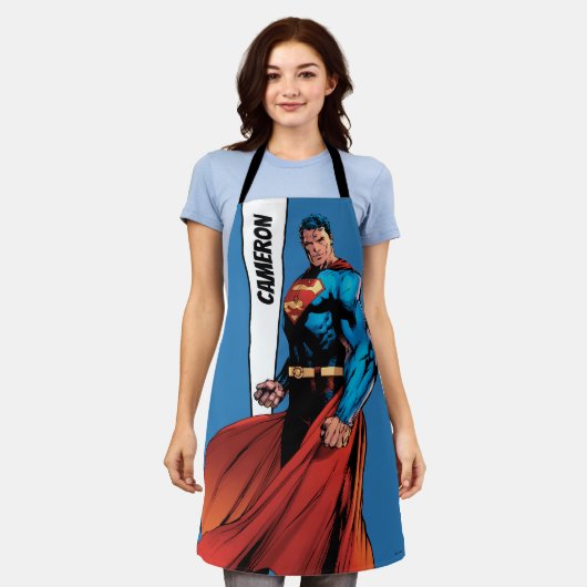 Superman sieht Front aus Schürze (Getragen)