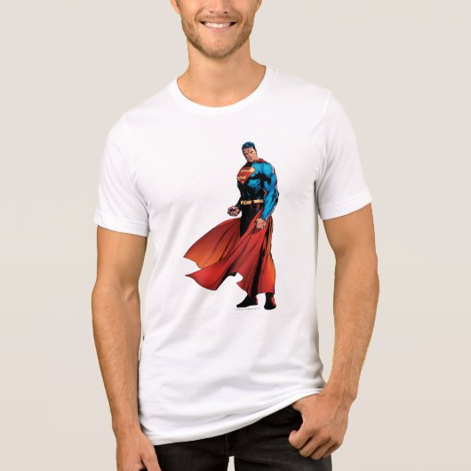 Superman sieht Front aus Tri-Blend Shirt (Vorderseite)